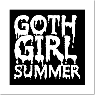 Goth Girl Summer Posters and Art